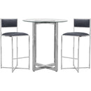  Modus Furniture International Round Amalfi Pub Height Dining Table with Glass Top and Pedestal Base 1AJ5633G IMAGE 4