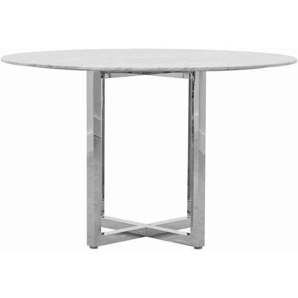  Modus Furniture International Round Amalfi Counter Height Dining Table with Marble Top and Pedestal Base 1AJ5625M IMAGE 1