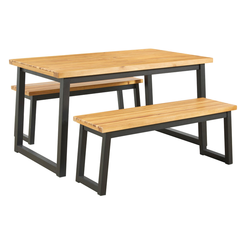 Signature Design by Ashley Town Wood P220-115 Dining Table Set IMAGE 1