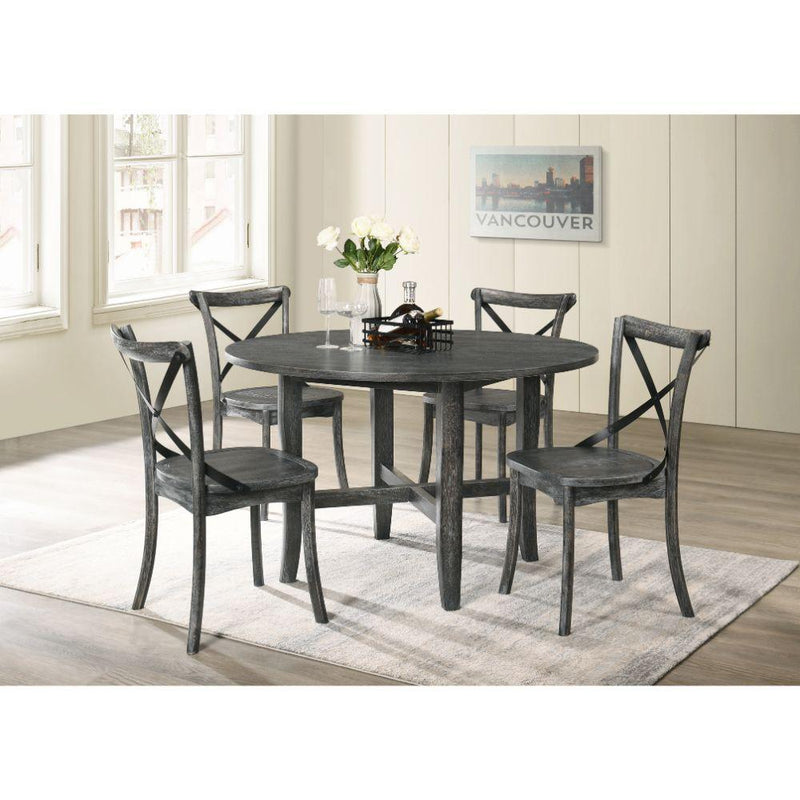 Acme Furniture Round Kendric Dining Table 71895 IMAGE 4