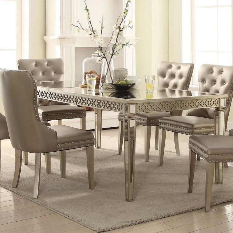Acme Furniture Kacela Dining Table with Mirror Top 72155 IMAGE 1