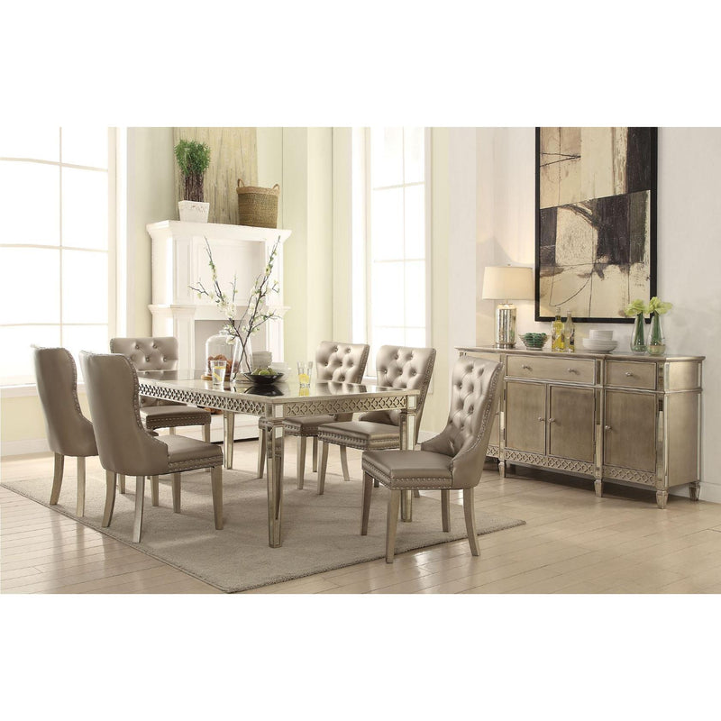Acme Furniture Kacela Dining Table with Mirror Top 72155 IMAGE 2