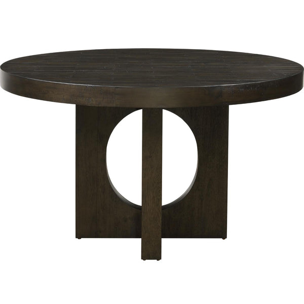 Acme Furniture Round Haddie Dining Table with Pedestal Base 72215 IMAGE 1