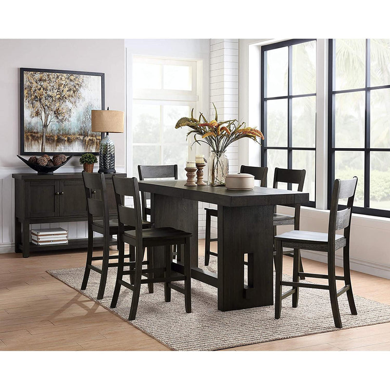 Acme Furniture Haddie Counter Height Dining Table with Trestle Base 72220 IMAGE 4