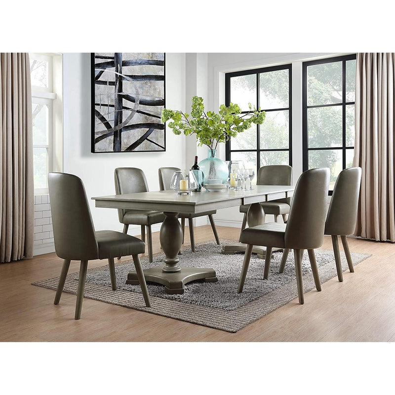 Acme Furniture Waylon Dining Table with Pedestal Base 72200 IMAGE 6