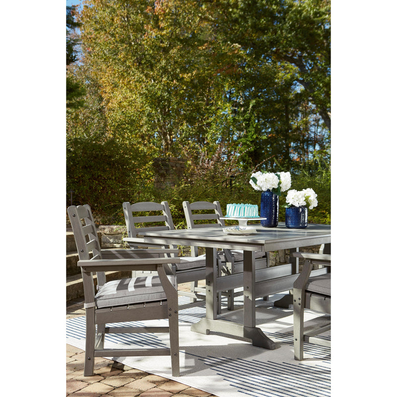 Signature Design by Ashley Visola P802-625 Rectangular Dining Table with Umbrella Option IMAGE 13