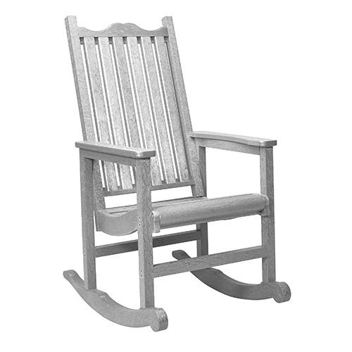 C.R. Plastic Products Generation C05-19 Porch Rocker - Light Grey IMAGE 1