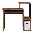 Acme Furniture 92760 Computer Desk - Weathered Oak & Black IMAGE 3