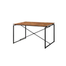 Acme Furniture Jurgen 72910 Dining Table - Oak and Black IMAGE 1