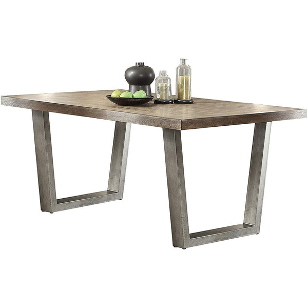 Acme Furniture Lazarus Dining Table with Pedestal Base 73110 IMAGE 1