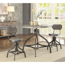 Acme Furniture Fatima 73130 3 pc Adjustable Counter Height Set - Grey Oak IMAGE 2