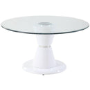 Acme Furniture Kavi 74935 Dining Table - White High Gloss IMAGE 1
