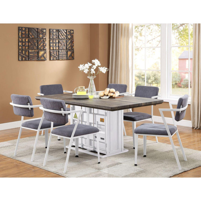 Acme Furniture Cargo Dining Table with Pedestal Base 77880 IMAGE 5