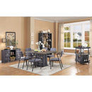 Acme Furniture Cargo 77900 Dining Table - Gunmetal IMAGE 3