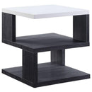 Acme Furniture Pancho 82172 End Table - Gray & White High Gloss IMAGE 2
