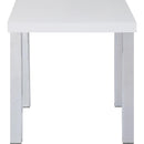Acme Furniture Harta 82332 End Table - White & Chrome IMAGE 1