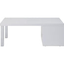 Acme Furniture Harta 82330 Coffee Table - White & Chrome IMAGE 1