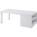 Acme Furniture Harta 82330 Coffee Table - White & Chrome IMAGE 2