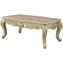 Acme Furniture Gorsedd 82440 Coffee Table - Marble & Antique White IMAGE 2