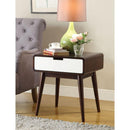 Acme Furniture Christa 82852 End Table - Espresso & White IMAGE 6
