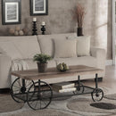 Acme Furniture Francie 82860 Coffee Table - Oak & Antique Gray IMAGE 1