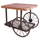 Acme Furniture Francie 82862 End Table - Oak & Antique Gray IMAGE 2