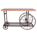 Acme Furniture Francie 82863 Sofa Table - Oak & Antique Gray IMAGE 3