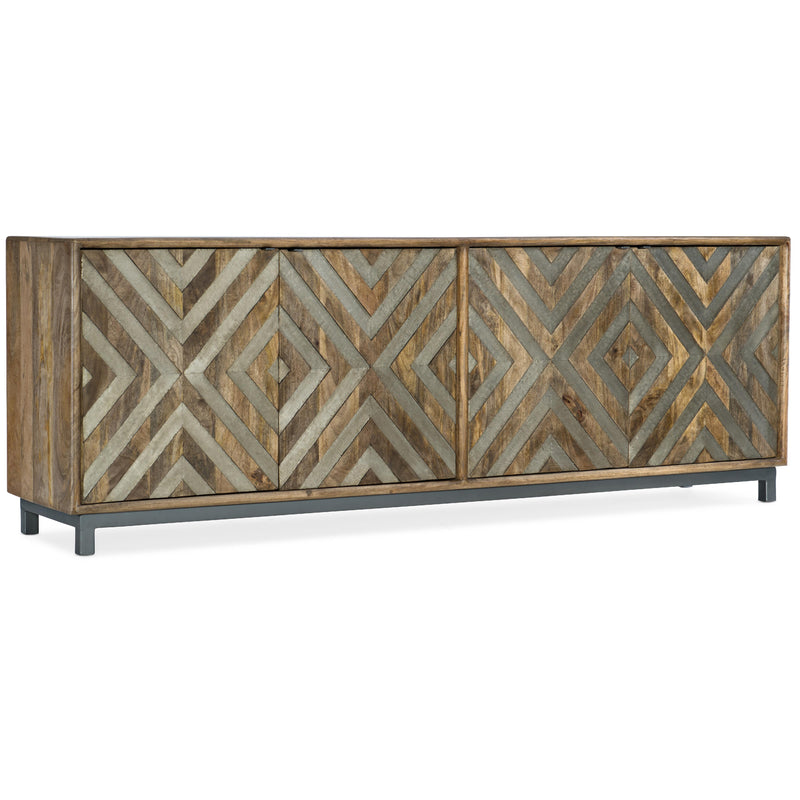 Hooker Furniture 5649-55486-MWD Four-Door Entertainment Console IMAGE 1