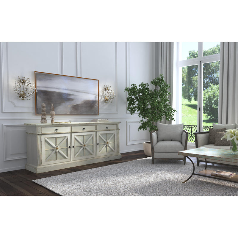 Hooker Furniture 5865-55482-02 Sanctuary Premier Console Entertainment Blanc IMAGE 7