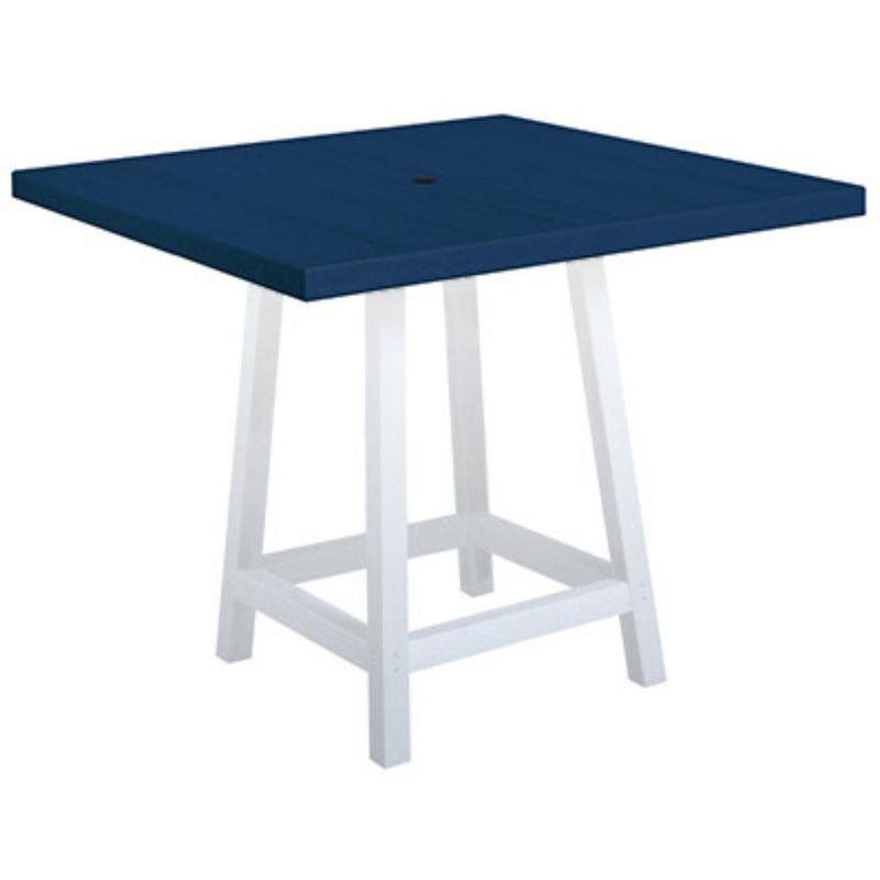 C.R. Plastic Products Generation TT13-20 40" Square Pub Table Top - Navy IMAGE 1