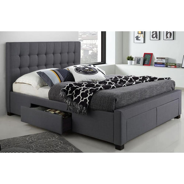 Titus Furniture Queen Upholstered Platform Bed with Storage T-2152-Q IMAGE 1