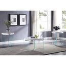 Acme Furniture Noland 84920 Coffee Table - White High Gloss & Clear Glass IMAGE 4