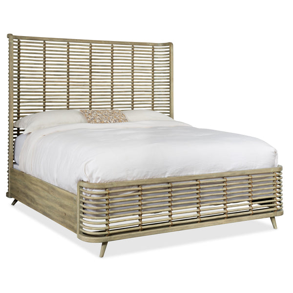 Hooker Furniture 6015-90250-80 Surfrider Queen Rattan Bed IMAGE 1