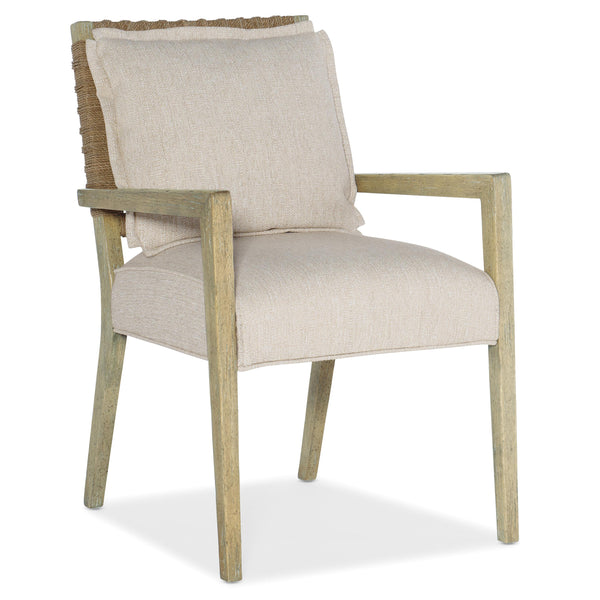 Hooker Furniture 6015-75301-80 Surfrider Woven Back Arm Chair IMAGE 1