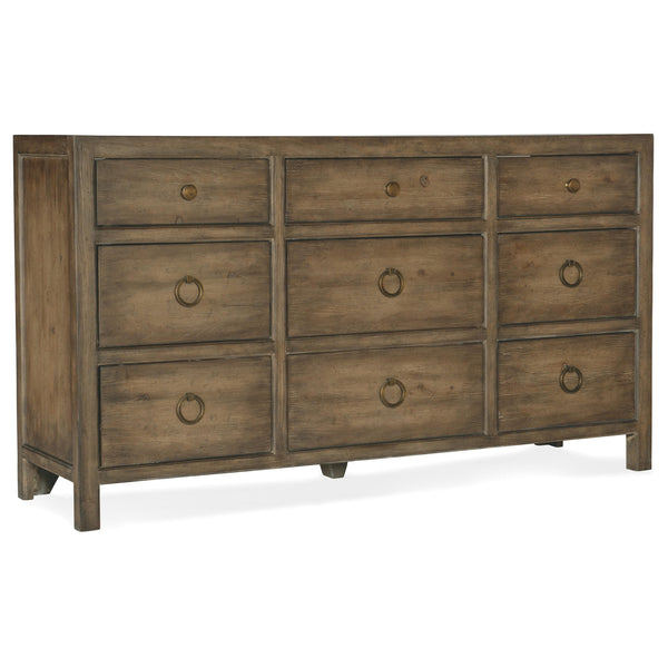 Hooker Furniture 6015-90202-89 Sundance Nine-Drawer Dresser IMAGE 1