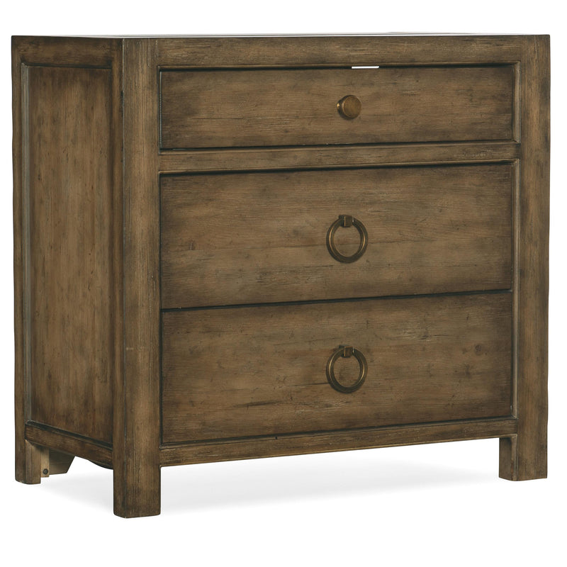 Hooker Furniture 6015-90016-89 Sundance Three-Drawer Nightstand IMAGE 1