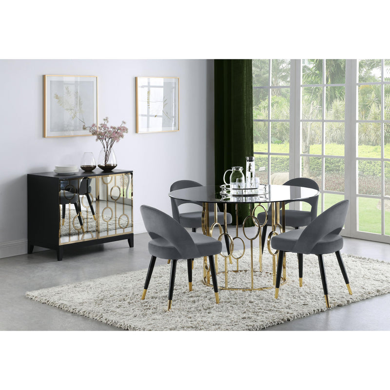 Coaster Furniture Lindsey 192542 Upholstered Dining Side Chair - Grey (Set of 2) IMAGE 10
