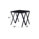 Acme Furniture Magenta 87156 End Table - Black & Glass IMAGE 2