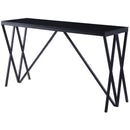 Acme Furniture Magenta 87157 Sofa Table - Black & Glass IMAGE 1