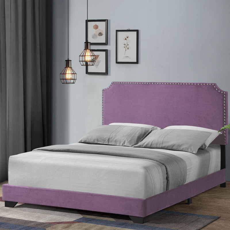 Acme Furniture Haemon Queen Upholstered Panel Bed 26750Q IMAGE 3