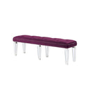 Acme Furniture Varian 27377 Bench - Burgundy IMAGE 1