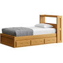 Crate Designs Furniture A4436-A4019 Kids Twin Storage Bed IMAGE 1