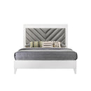 Acme Furniture 27387EK King Panel Bed - White IMAGE 2