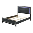 Acme Furniture Haiden 28427EK King Bed - Weathered Black IMAGE 2