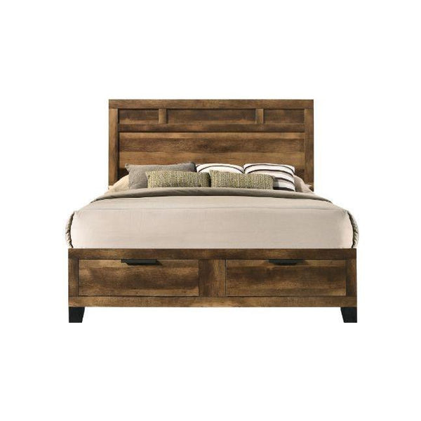 Acme Furniture Morales Queen Panel Bed with Storage 28590Q IMAGE 1