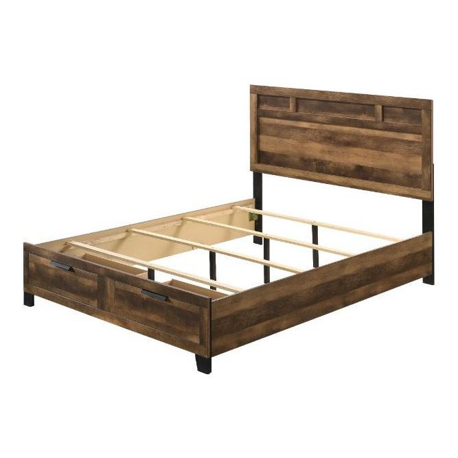 Acme Furniture Morales Queen Panel Bed with Storage 28590Q IMAGE 2