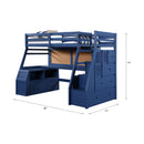 Acme Furniture Jason II 37455 Twin Loft Bed with Storage IMAGE 6