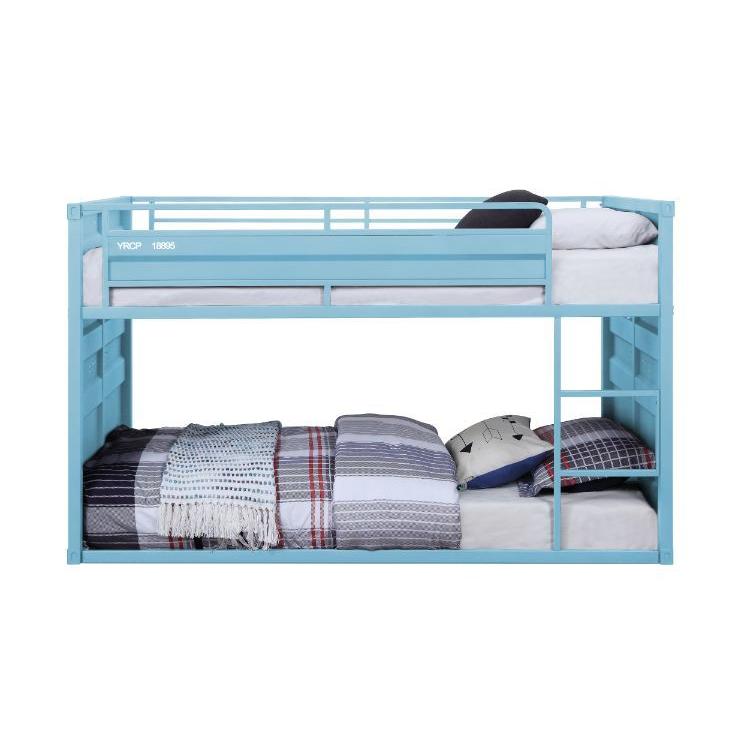 Acme Furniture Cargo 37810 Twin over Twin Bunk Bed - Aqua IMAGE 1