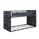 Acme Furniture Cargo 37815 Twin over Twin Bunk Bed - Gunmetal IMAGE 1