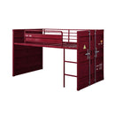 Acme Furniture Cargo 38300 Twin Loft Bed - Red IMAGE 1